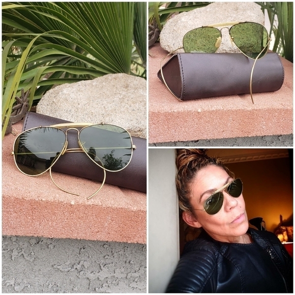 VINTAGE RAY-BAN B&L‎ *RARE AVIATOR 12k GF RB-3 WWII - Picture 2 of 12